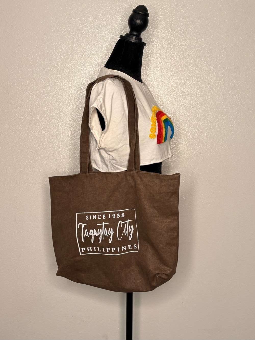 Tagaytay City Brown Canvas Tote - Everyday Carry